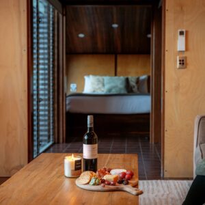 Treehouse 2 cheese, wine and bedroom square